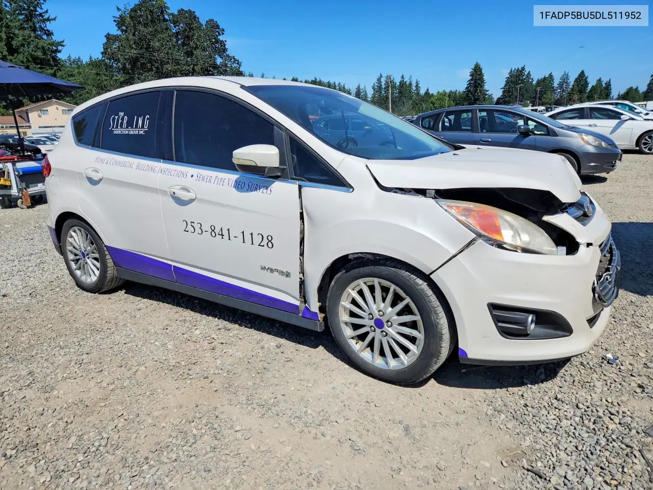 2013 Ford C-Max Sel VIN: 1FADP5BU5DL511952 Lot: 58187856