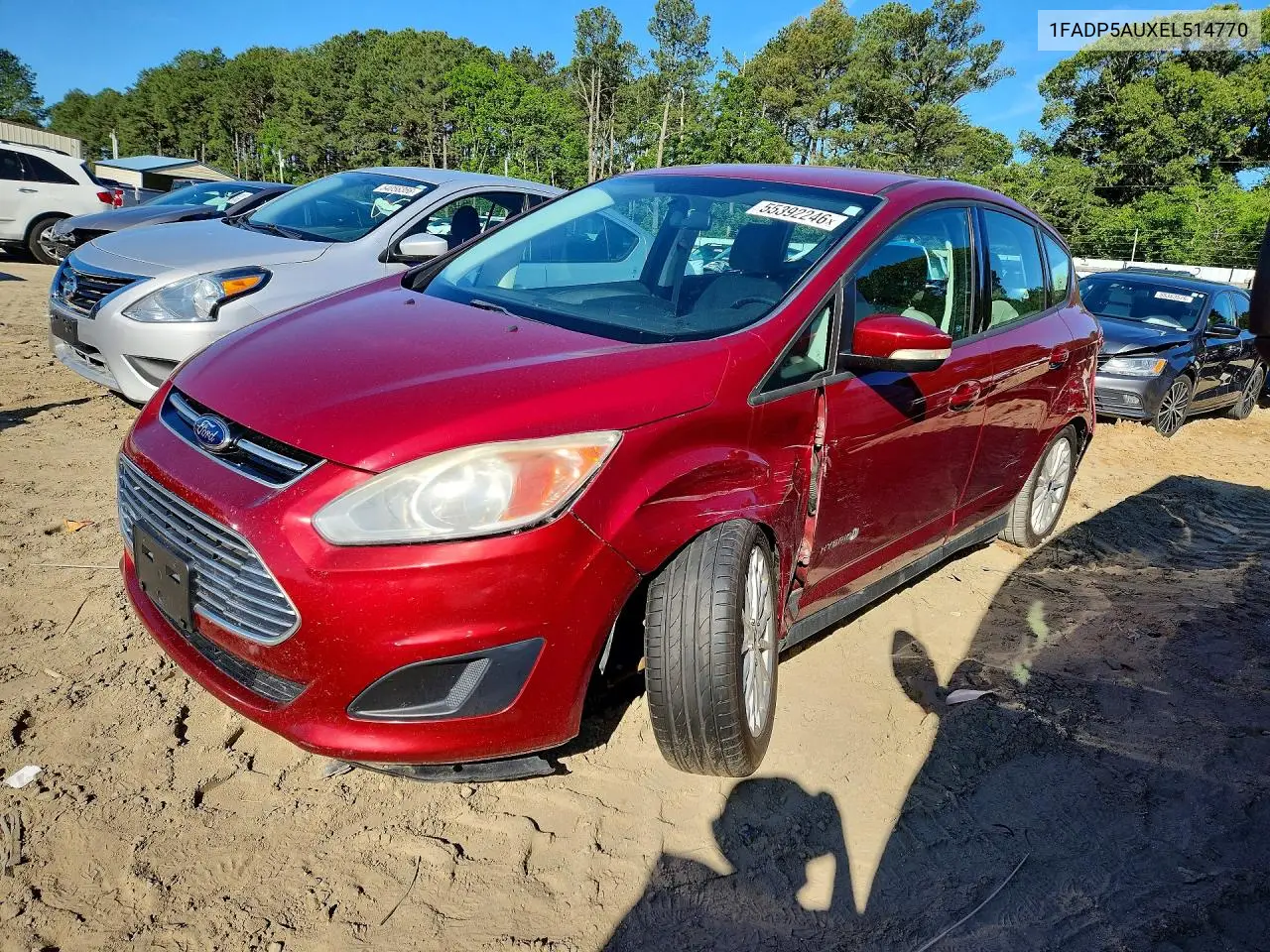 2014 Ford C-Max Se VIN: 1FADP5AUXEL514770 Lot: 55392246