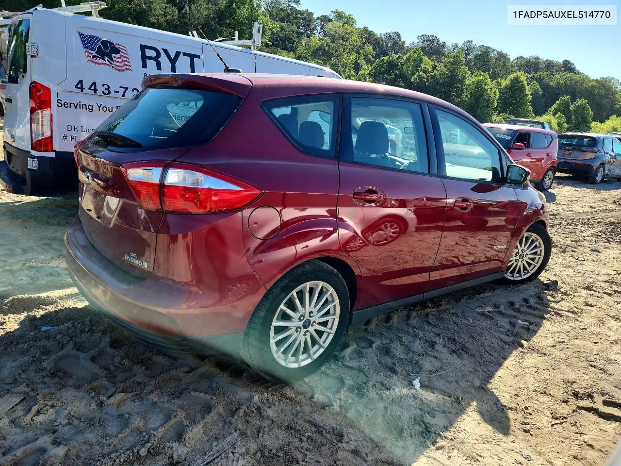 2014 Ford C-Max Se VIN: 1FADP5AUXEL514770 Lot: 55392246