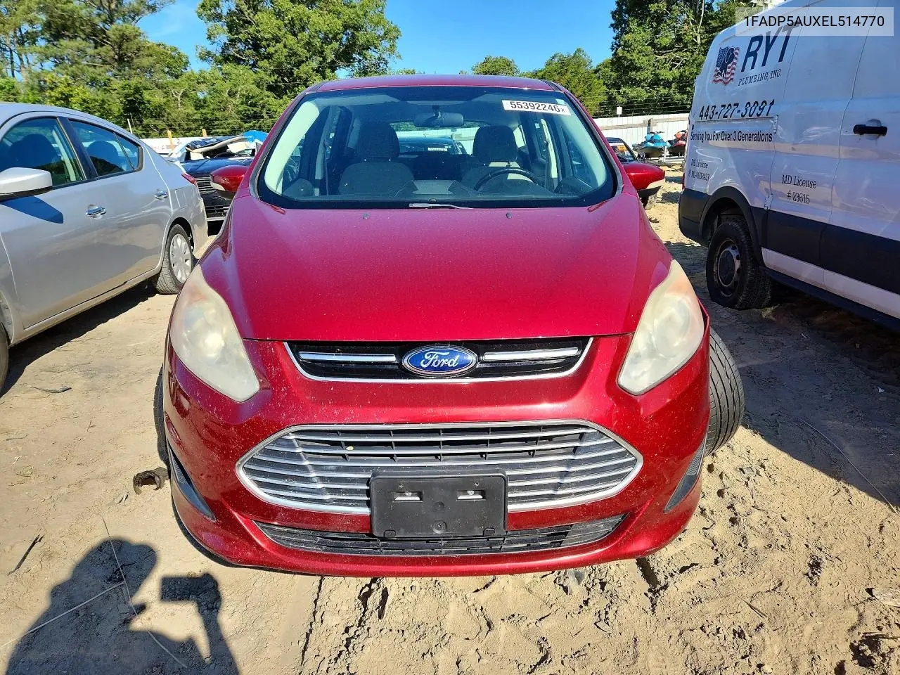 2014 Ford C-Max Se VIN: 1FADP5AUXEL514770 Lot: 55392246