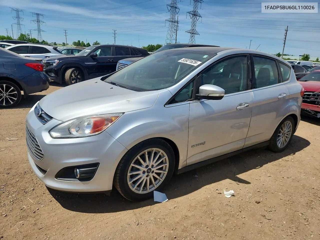 2016 Ford C-Max Sel VIN: 1FADP5BU6GL110026 Lot: 55921626