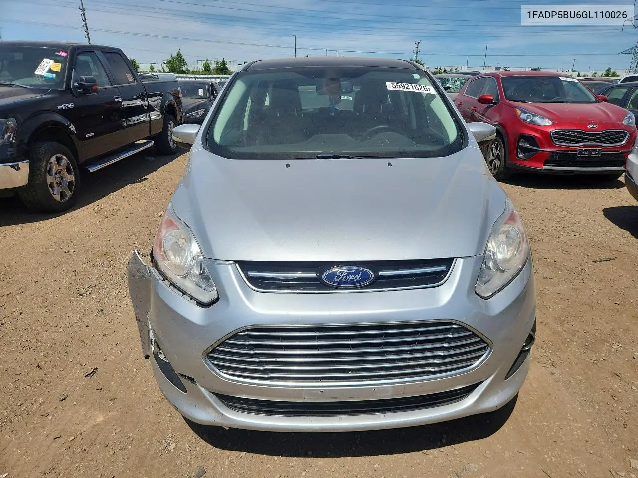2016 Ford C-Max Sel VIN: 1FADP5BU6GL110026 Lot: 55921626