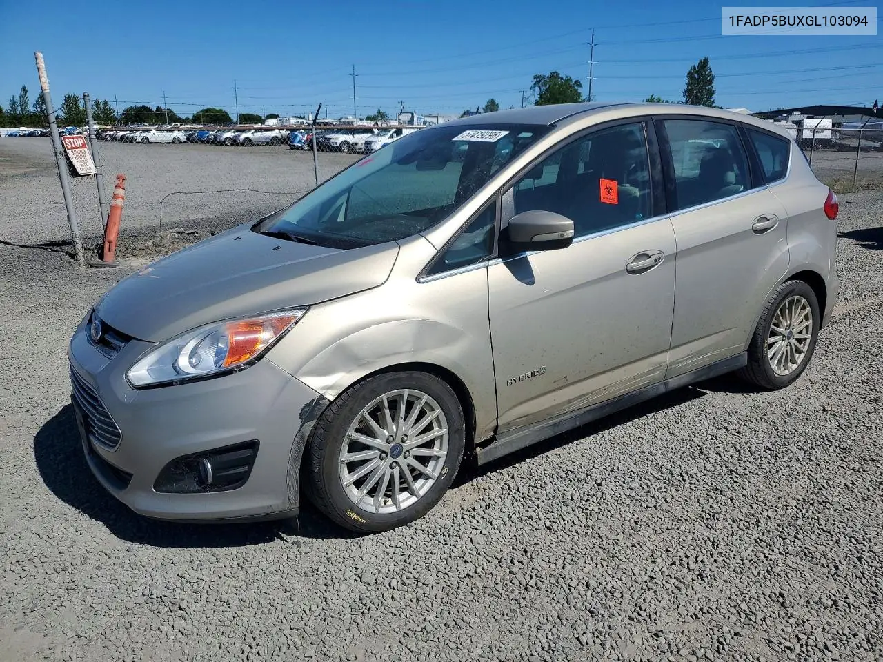 2016 Ford C-Max Sel VIN: 1FADP5BUXGL103094 Lot: 57419296