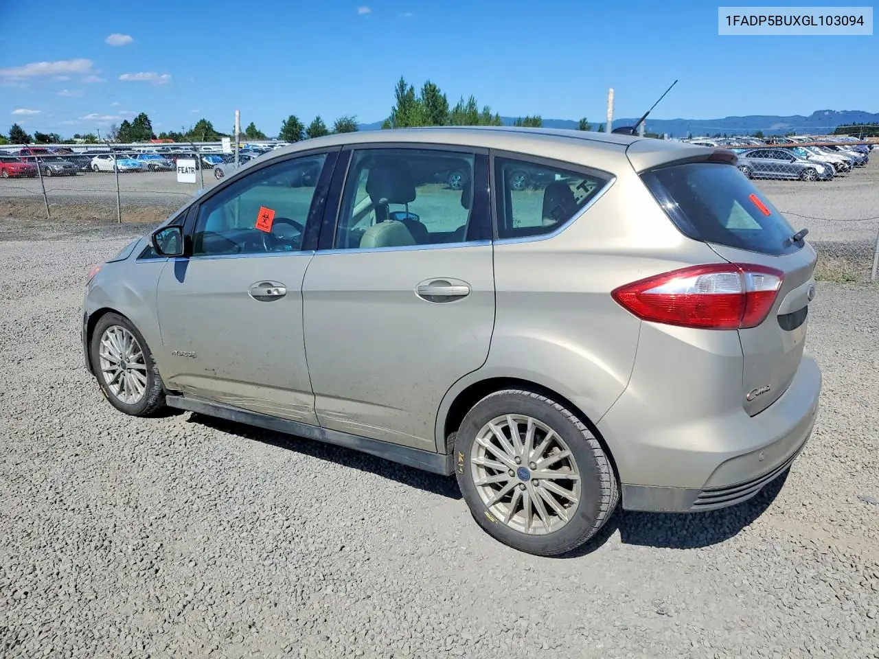 2016 Ford C-Max Sel VIN: 1FADP5BUXGL103094 Lot: 57419296