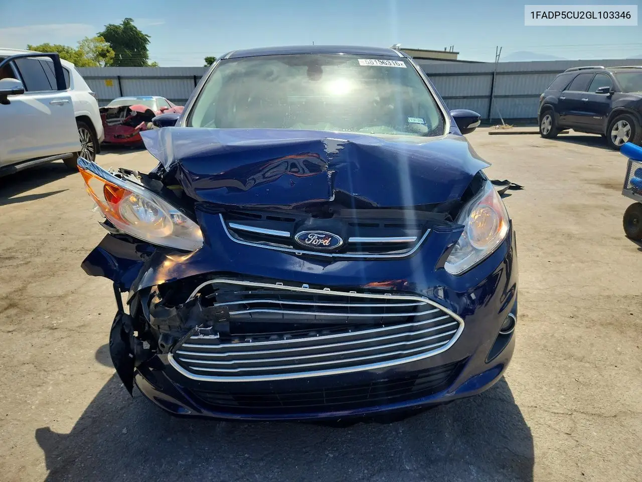 2016 Ford C-Max Premium Sel VIN: 1FADP5CU2GL103346 Lot: 58156316