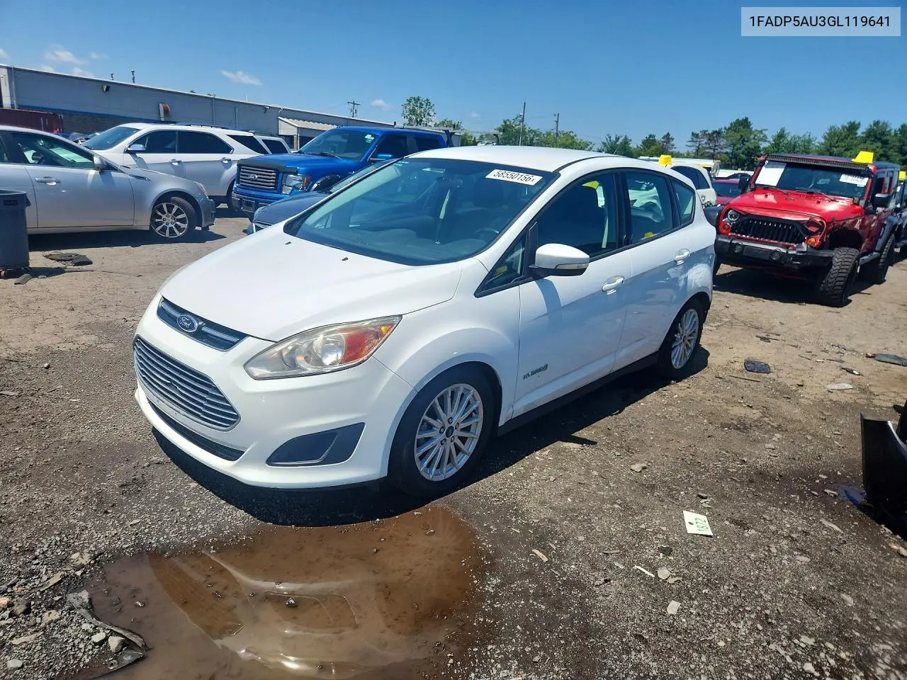 2016 Ford C-Max Se VIN: 1FADP5AU3GL119641 Lot: 58550156