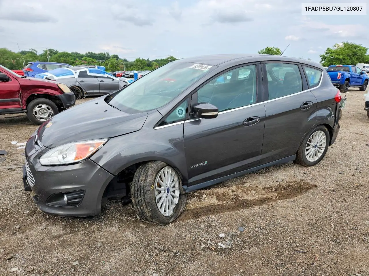 2016 Ford C-Max Sel VIN: 1FADP5BU7GL120807 Lot: 59590936