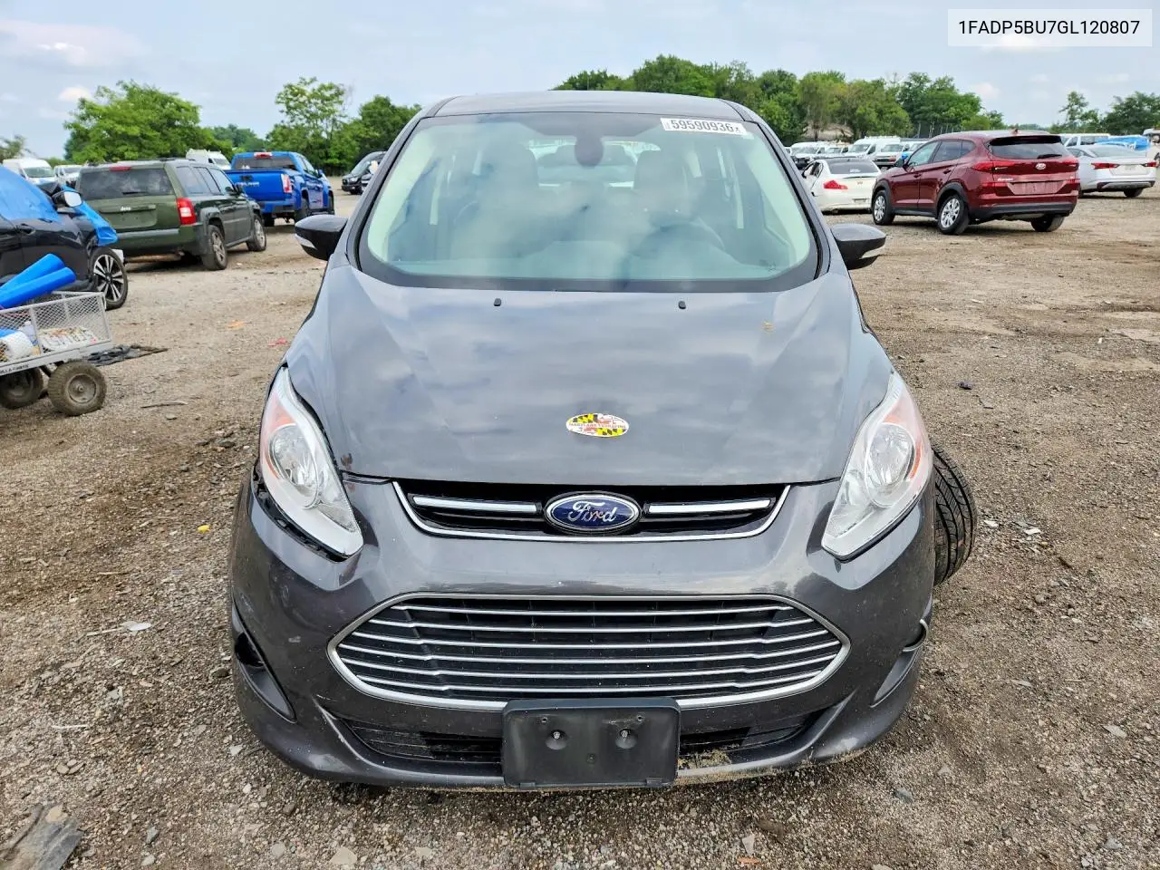 2016 Ford C-Max Sel VIN: 1FADP5BU7GL120807 Lot: 59590936