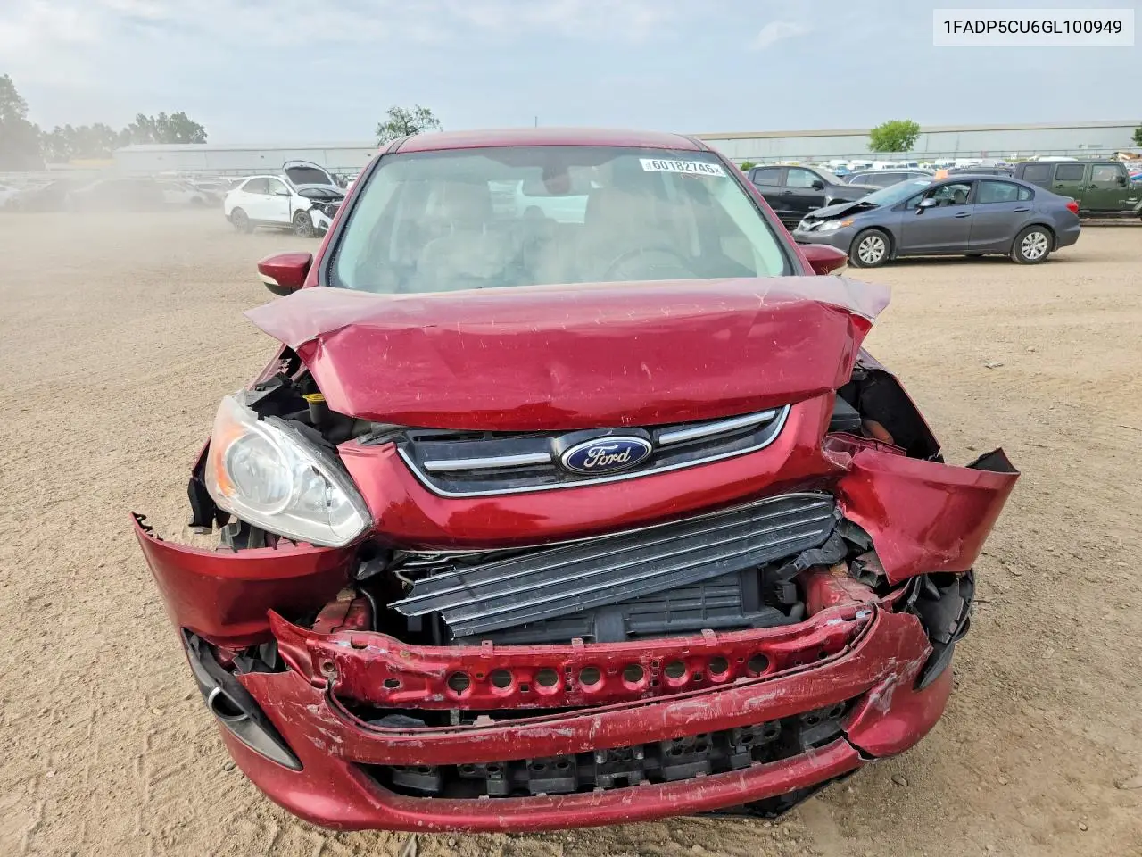 2016 Ford C-Max Premium Sel VIN: 1FADP5CU6GL100949 Lot: 60182746