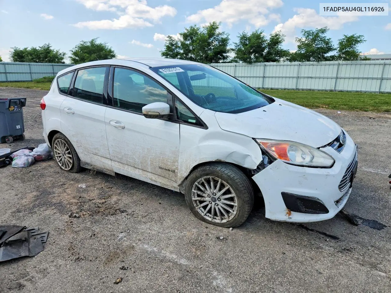 2016 Ford C-Max Se VIN: 1FADP5AU4GL116926 Lot: 61067376
