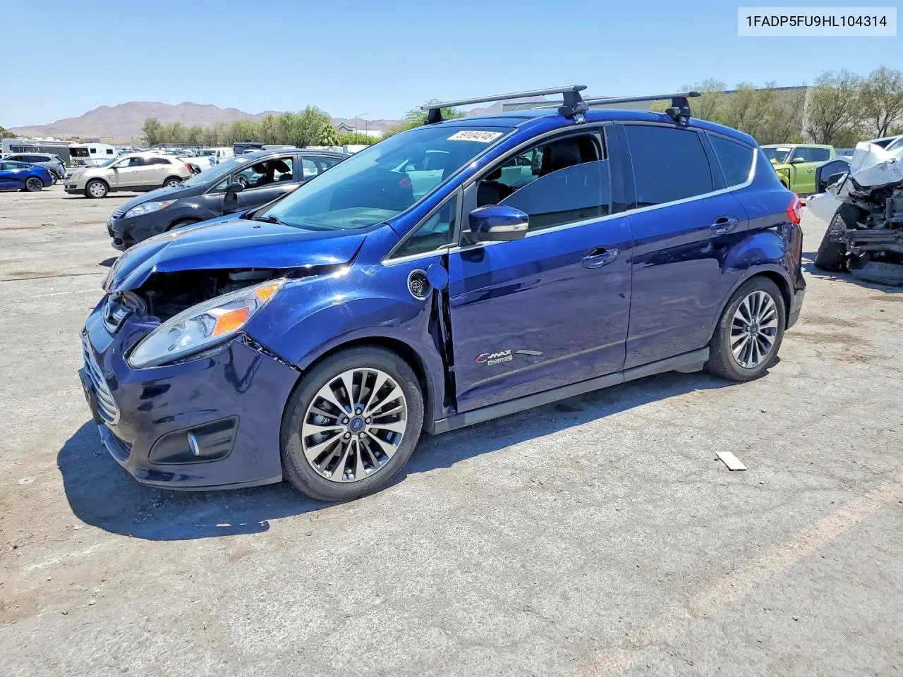 2017 Ford C-Max Titanium VIN: 1FADP5FU9HL104314 Lot: 59104246