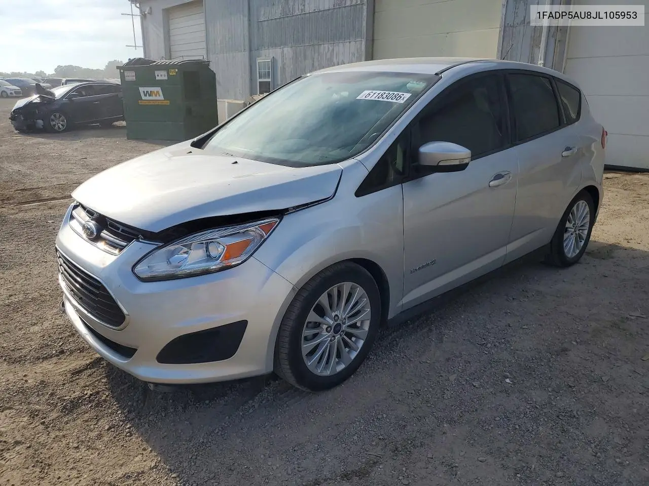 2018 Ford C-Max Se VIN: 1FADP5AU8JL105953 Lot: 61183086