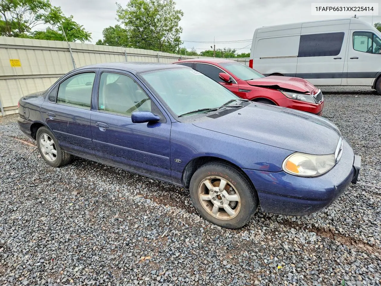1999 Ford Contour Se VIN: 1FAFP6631XK225414 Lot: 58126056