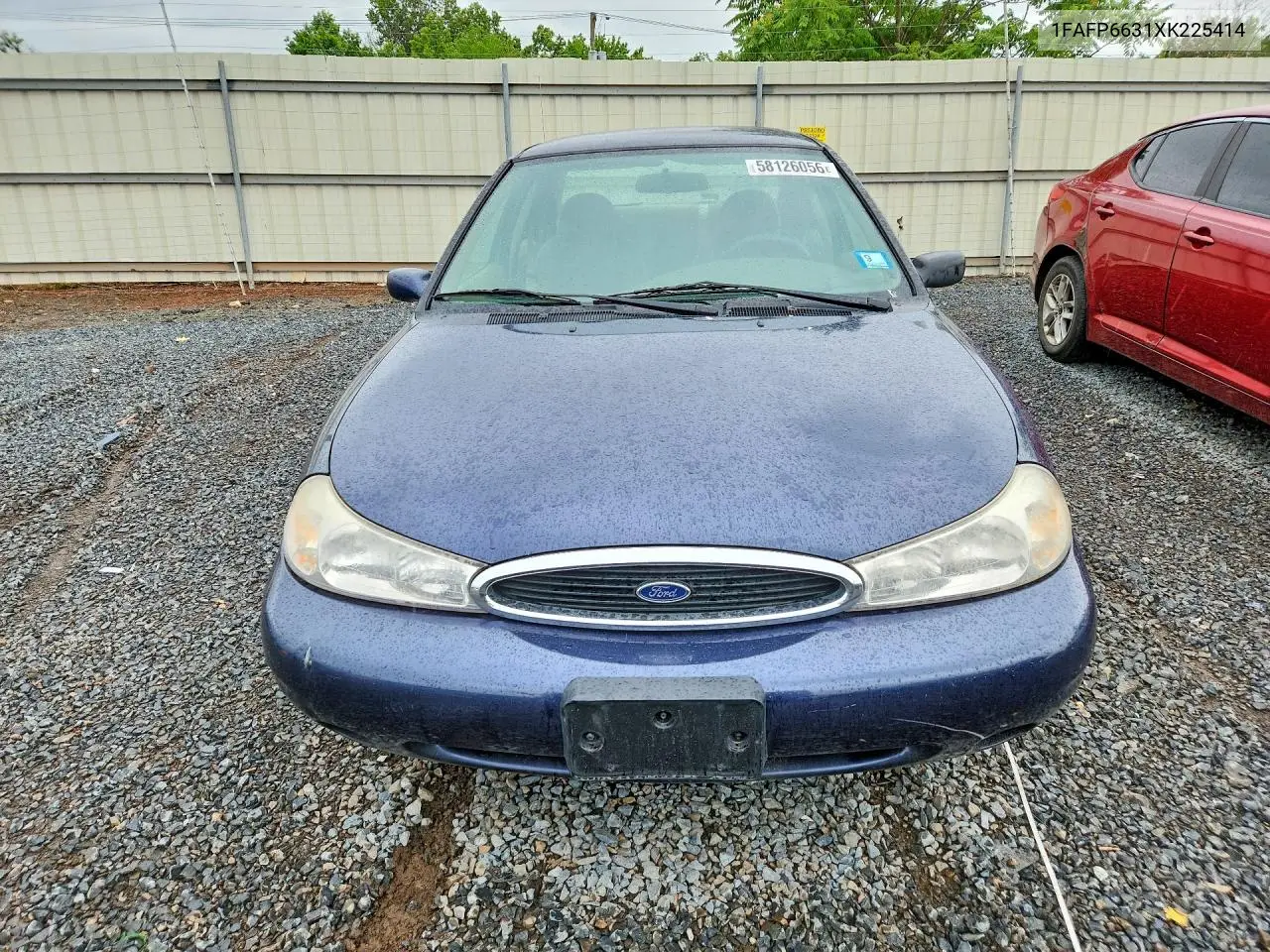 1999 Ford Contour Se VIN: 1FAFP6631XK225414 Lot: 58126056
