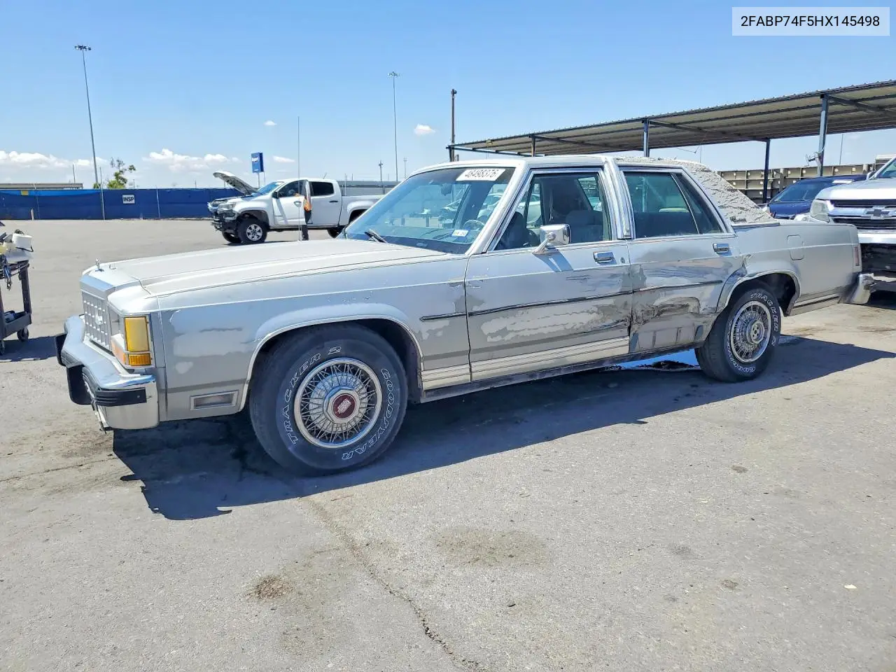 1987 Ford Crown Victoria Lx VIN: 2FABP74F5HX145498 Lot: 48498376