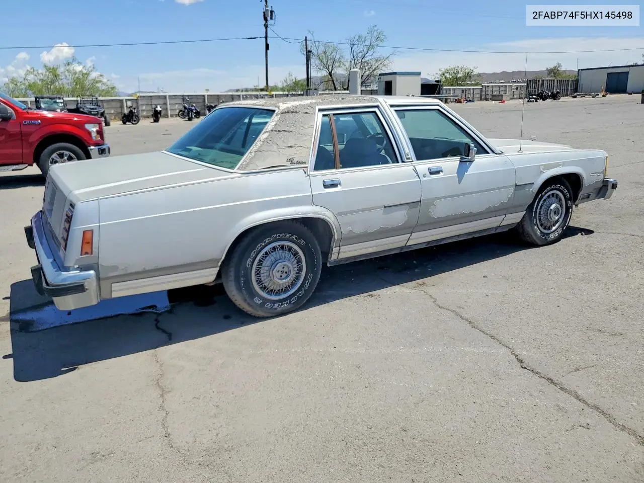 1987 Ford Crown Victoria Lx VIN: 2FABP74F5HX145498 Lot: 48498376