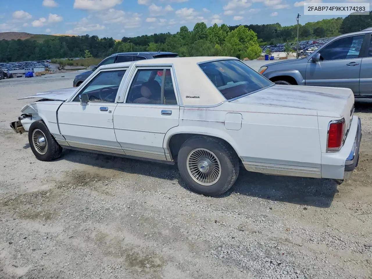 1989 Ford Crown Victoria Lx VIN: 2FABP74F9KX174283 Lot: 53891476