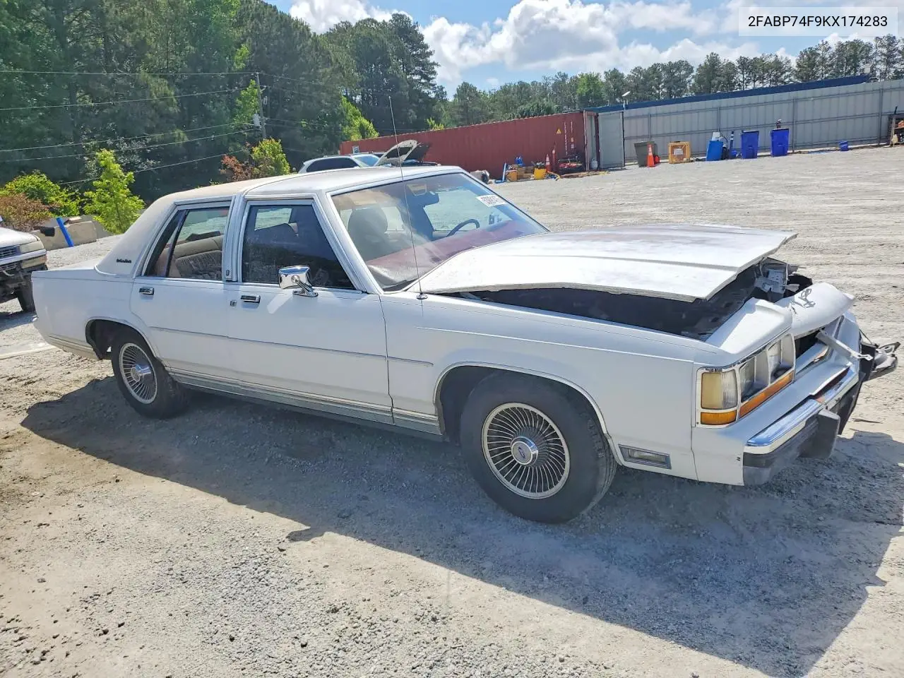 1989 Ford Crown Victoria Lx VIN: 2FABP74F9KX174283 Lot: 53891476
