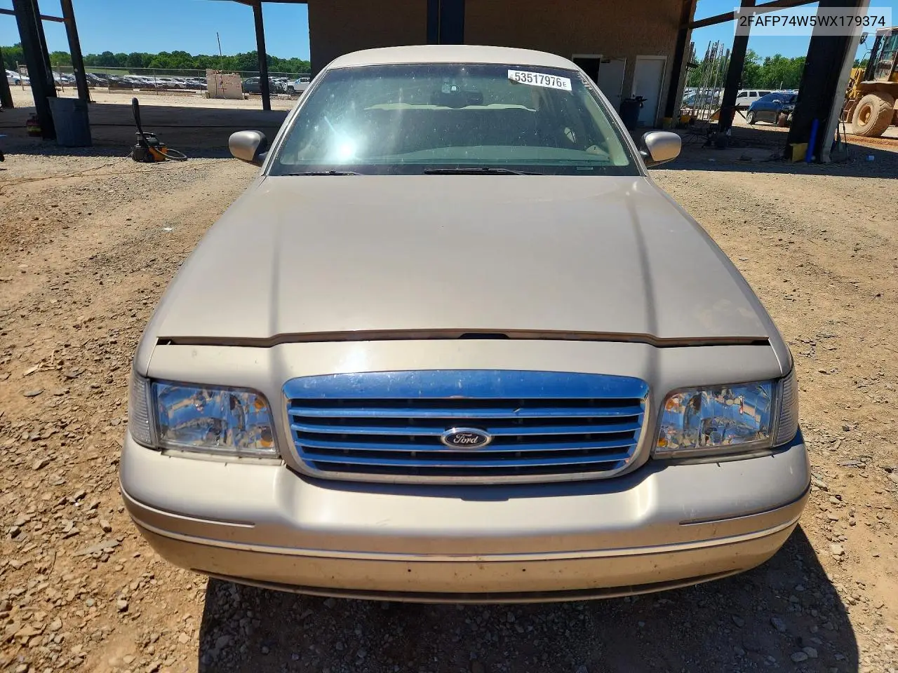 1998 Ford Crown Victoria Lx VIN: 2FAFP74W5WX179374 Lot: 53517976