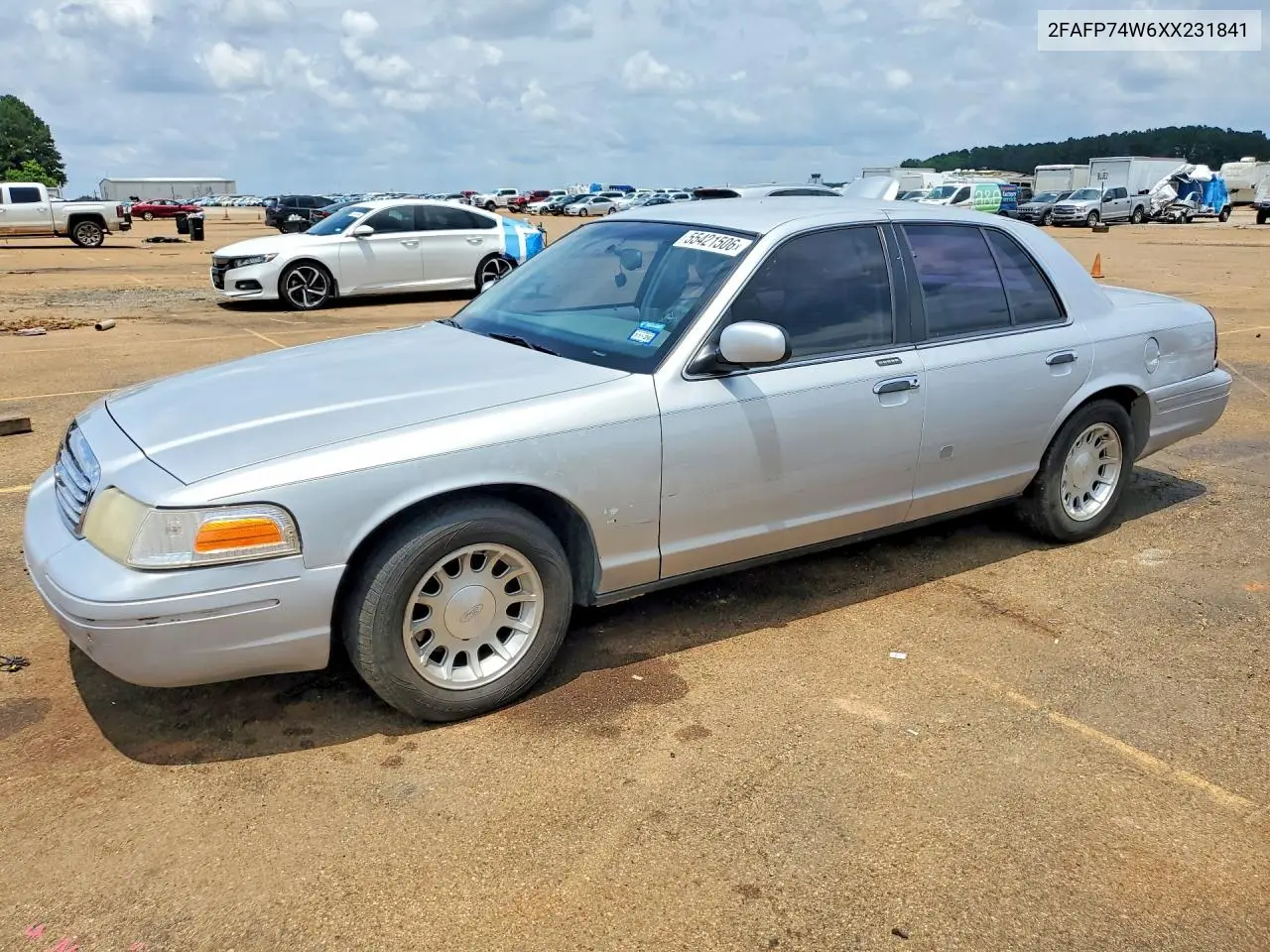 1999 Ford Crown Victoria Lx VIN: 2FAFP74W6XX231841 Lot: 55421506