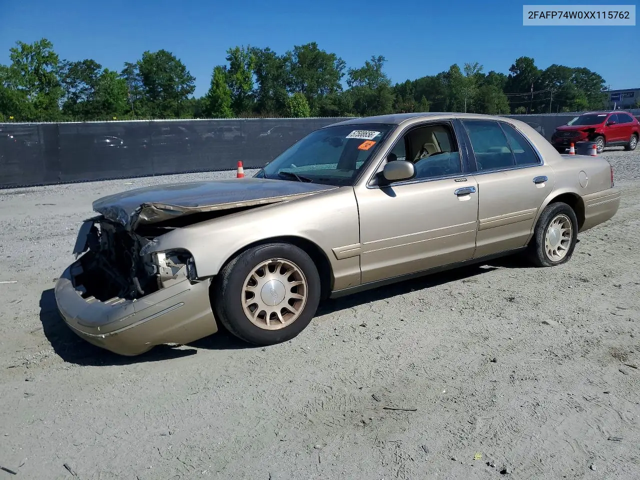 1999 Ford Crown Vic Cou VIN: 2FAFP74W0XX115762 Lot: 57508656