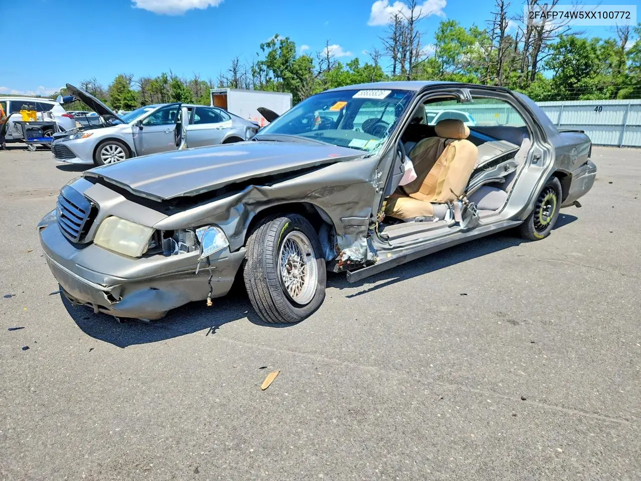1999 Ford Crown Victoria Lx VIN: 2FAFP74W5XX100772 Lot: 58635826