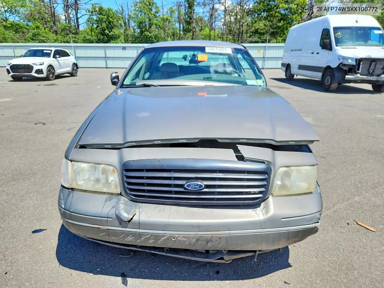 1999 Ford Crown Victoria Lx VIN: 2FAFP74W5XX100772 Lot: 58635826