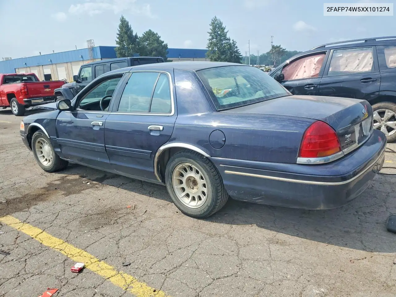 1999 Ford Crown Victoria Lx VIN: 2FAFP74W5XX101274 Lot: 59378406