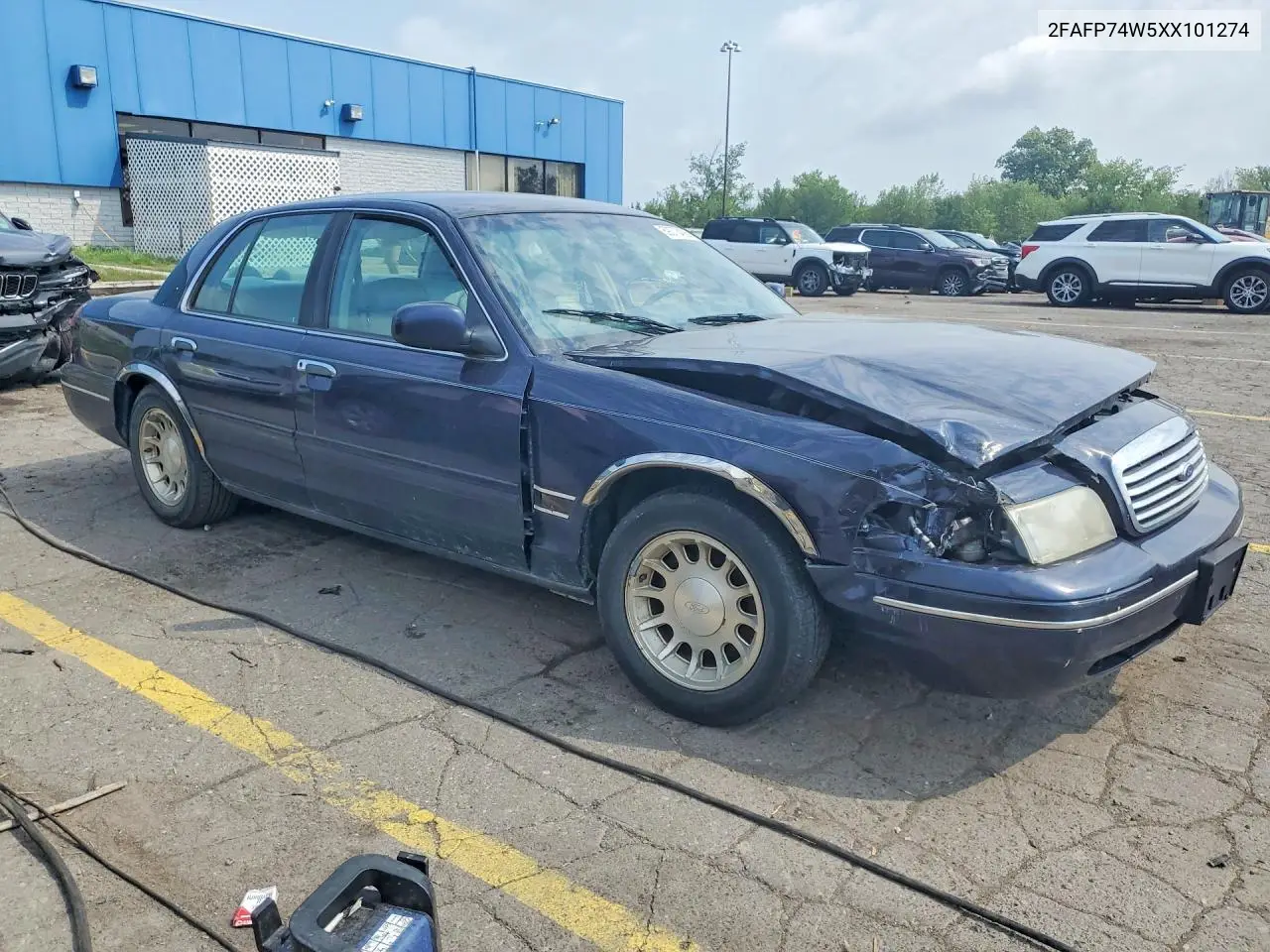 1999 Ford Crown Victoria Lx VIN: 2FAFP74W5XX101274 Lot: 59378406