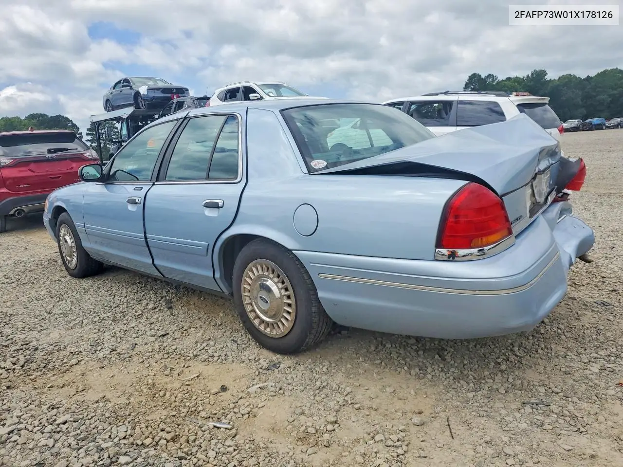 2001 Ford Crown Victoria VIN: 2FAFP73W01X178126 Lot: 56138046