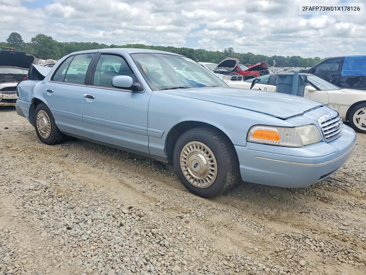 2001 Ford Crown Victoria VIN: 2FAFP73W01X178126 Lot: 56138046