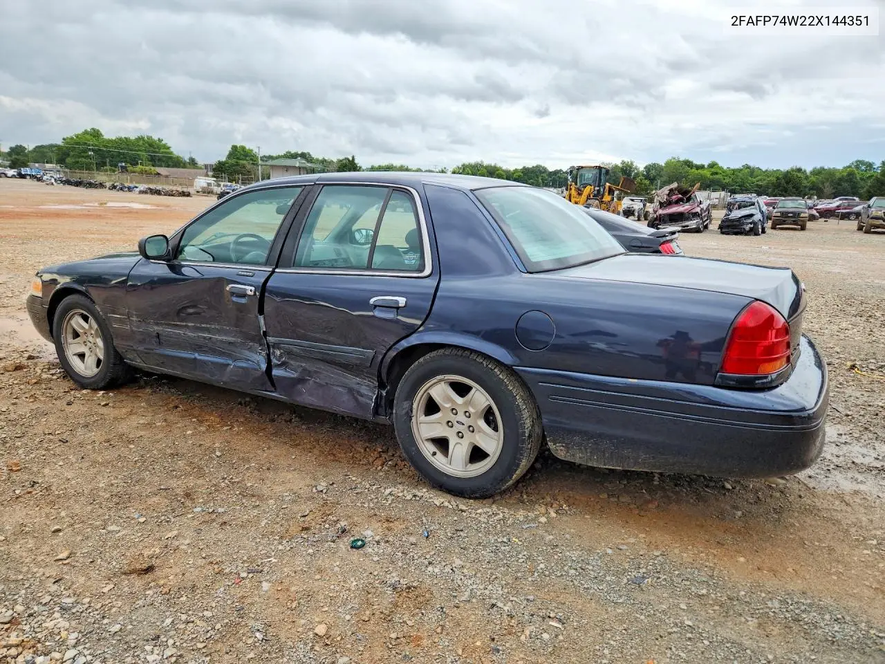 2002 Ford Crown Victoria Lx VIN: 2FAFP74W22X144351 Lot: 58053566