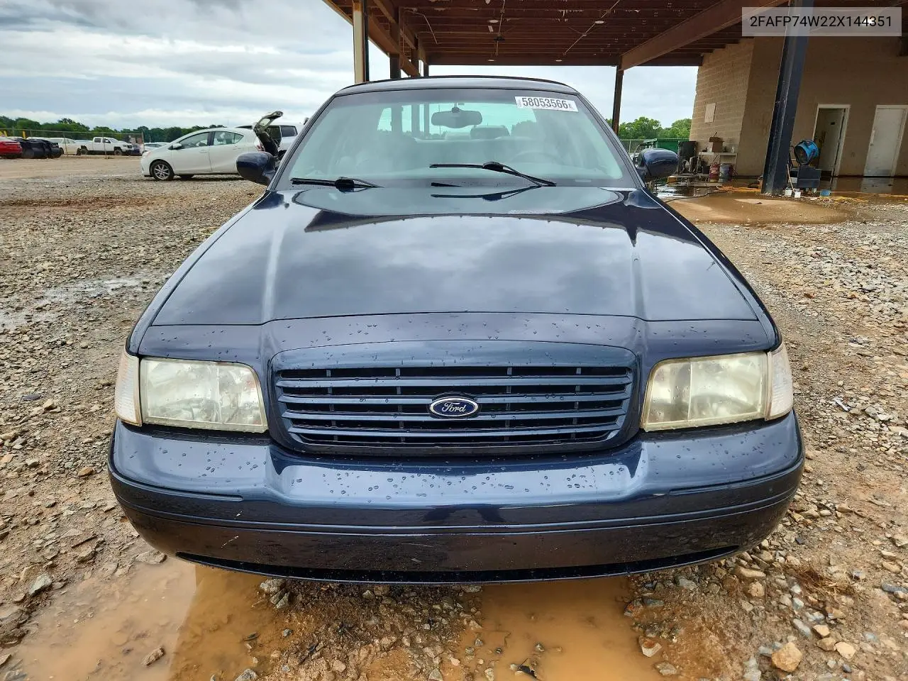 2002 Ford Crown Victoria Lx VIN: 2FAFP74W22X144351 Lot: 58053566