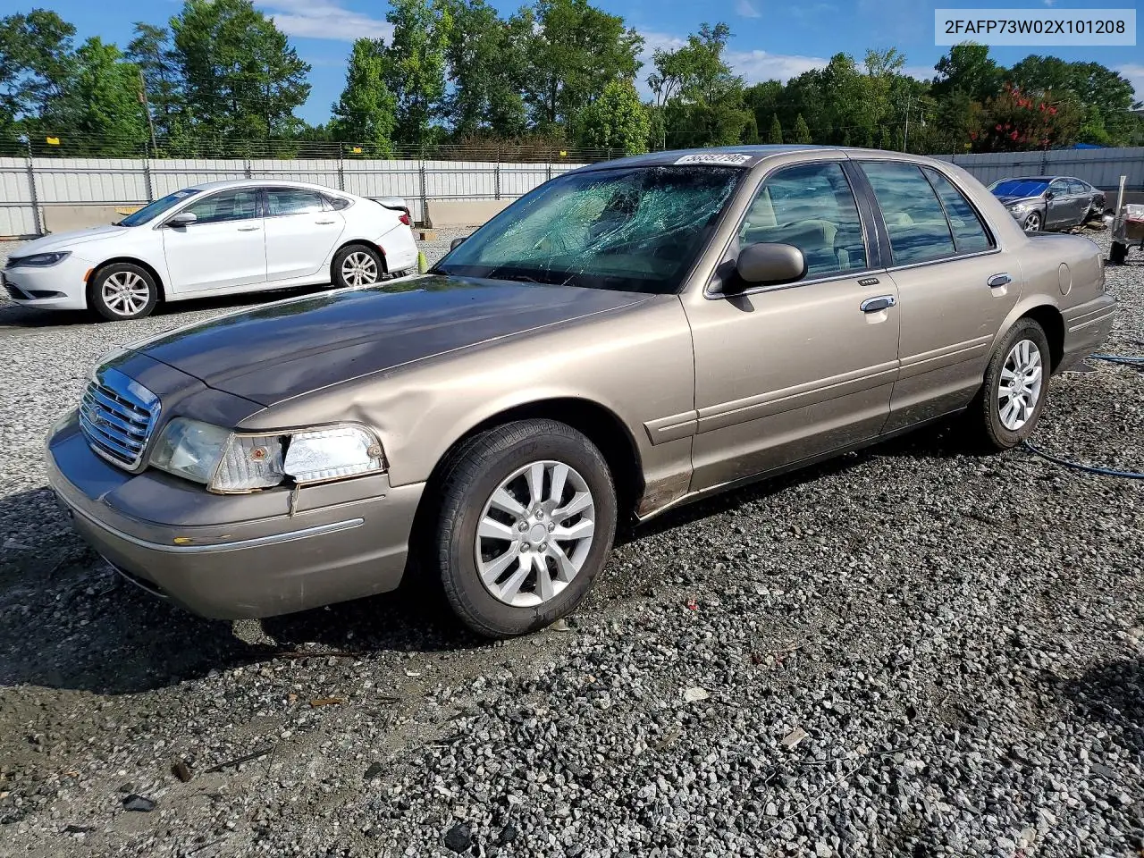 2002 Ford Crown Victoria VIN: 2FAFP73W02X101208 Lot: 58352796