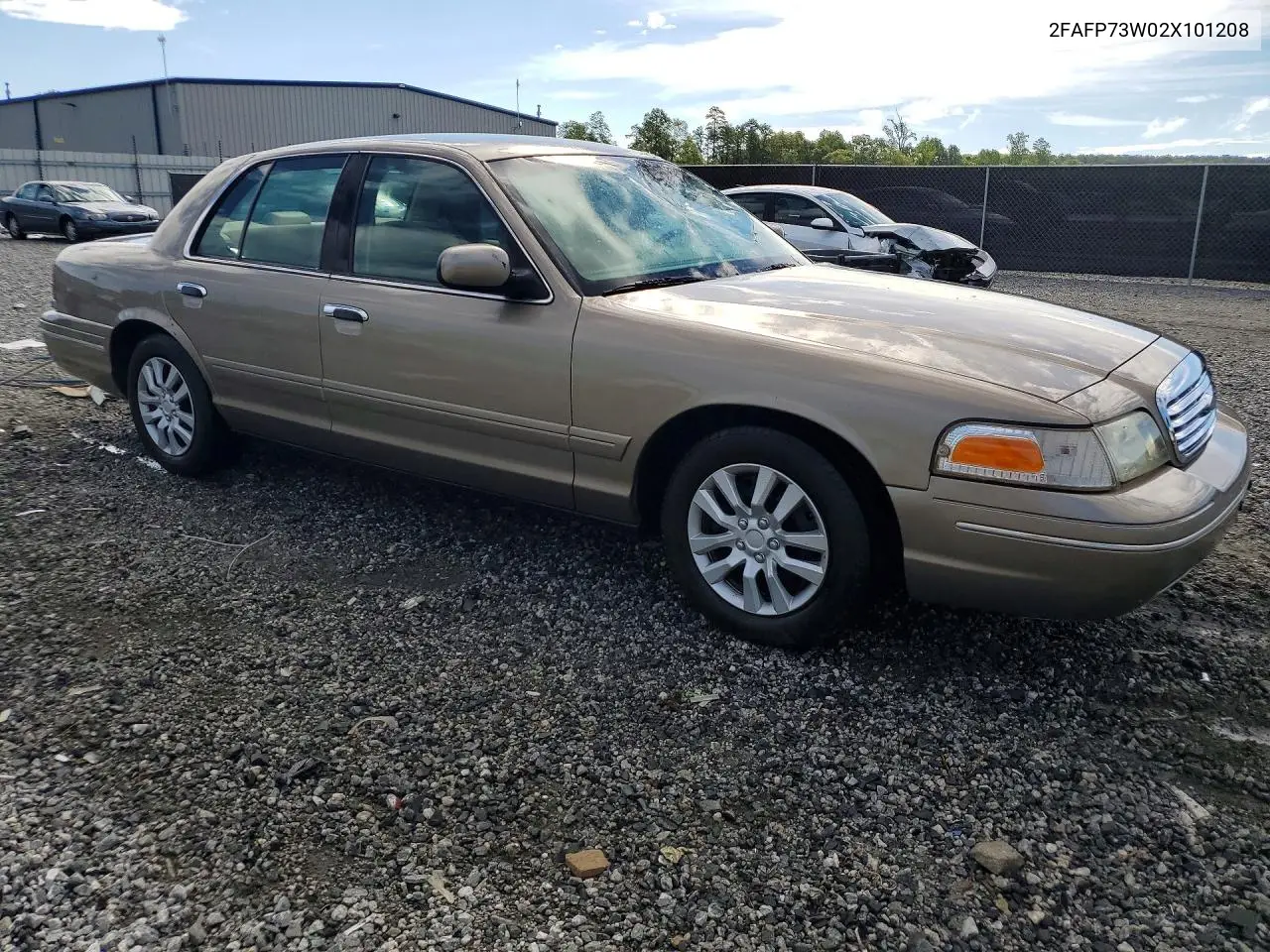 2002 Ford Crown Victoria VIN: 2FAFP73W02X101208 Lot: 58352796