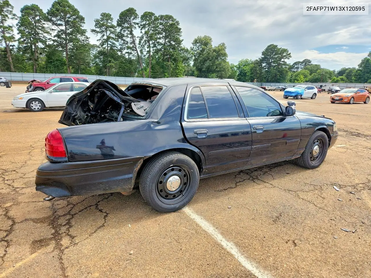 2003 Ford Crown Victoria Police Interceptor VIN: 2FAFP71W13X120595 Lot: 57187956