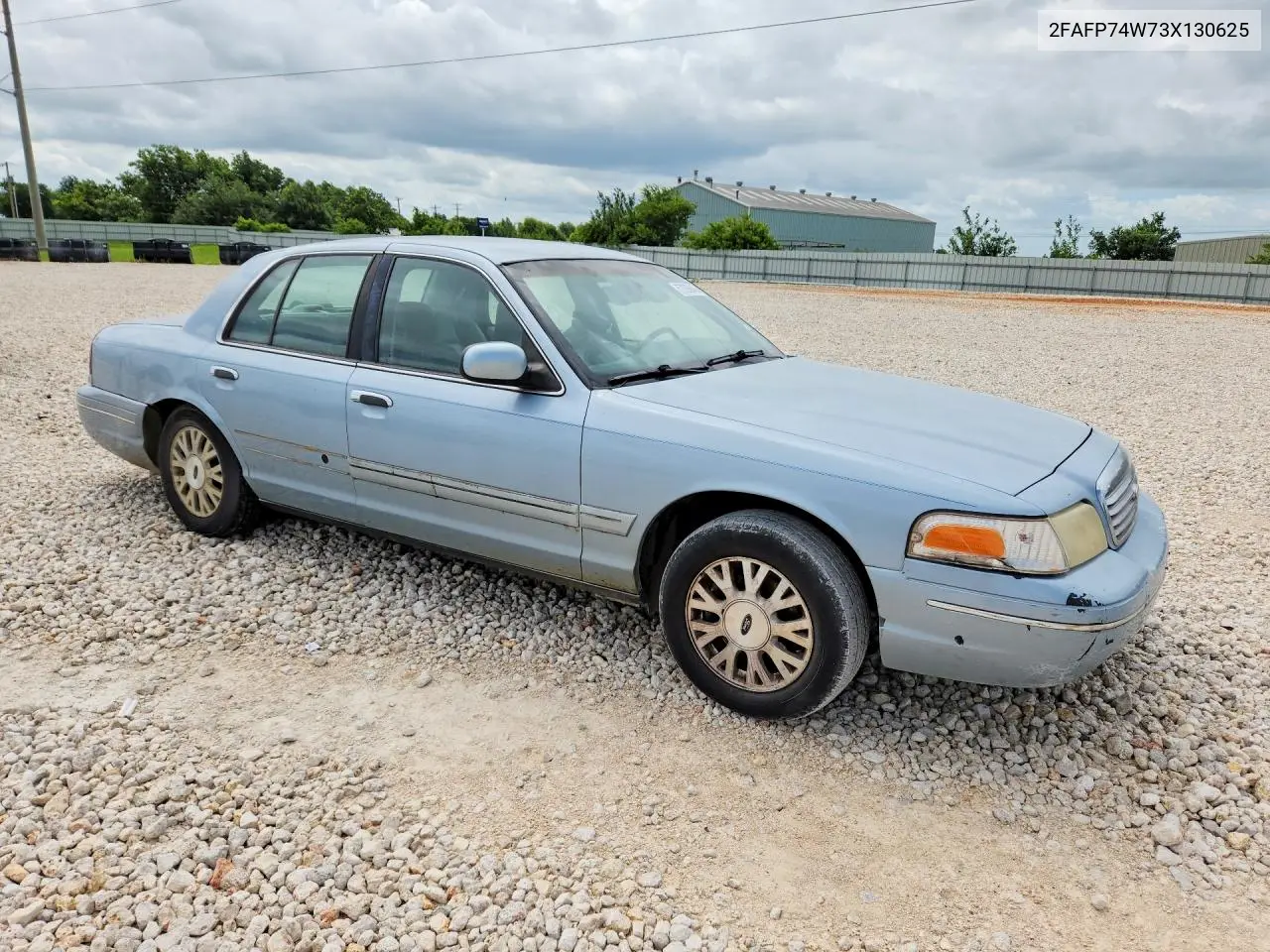 2003 Ford Crown Victoria Lx VIN: 2FAFP74W73X130625 Lot: 57205646