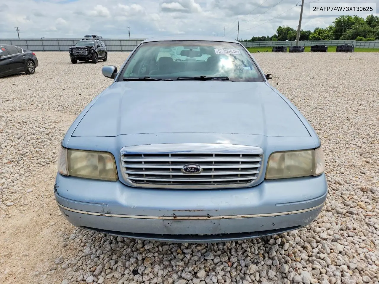 2003 Ford Crown Victoria Lx VIN: 2FAFP74W73X130625 Lot: 57205646