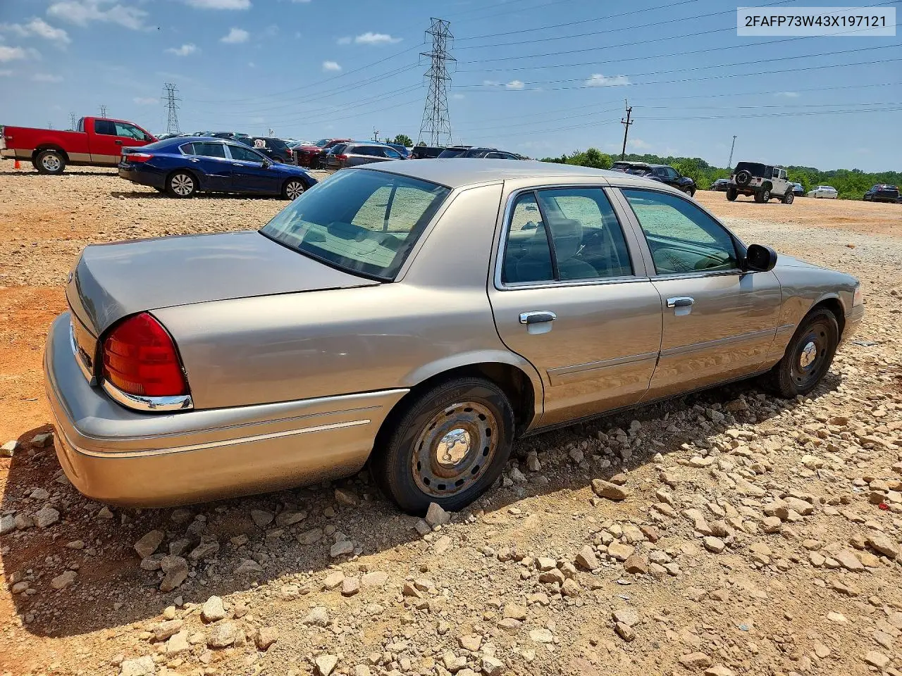 2003 Ford Crown Victoria VIN: 2FAFP73W43X197121 Lot: 59222306