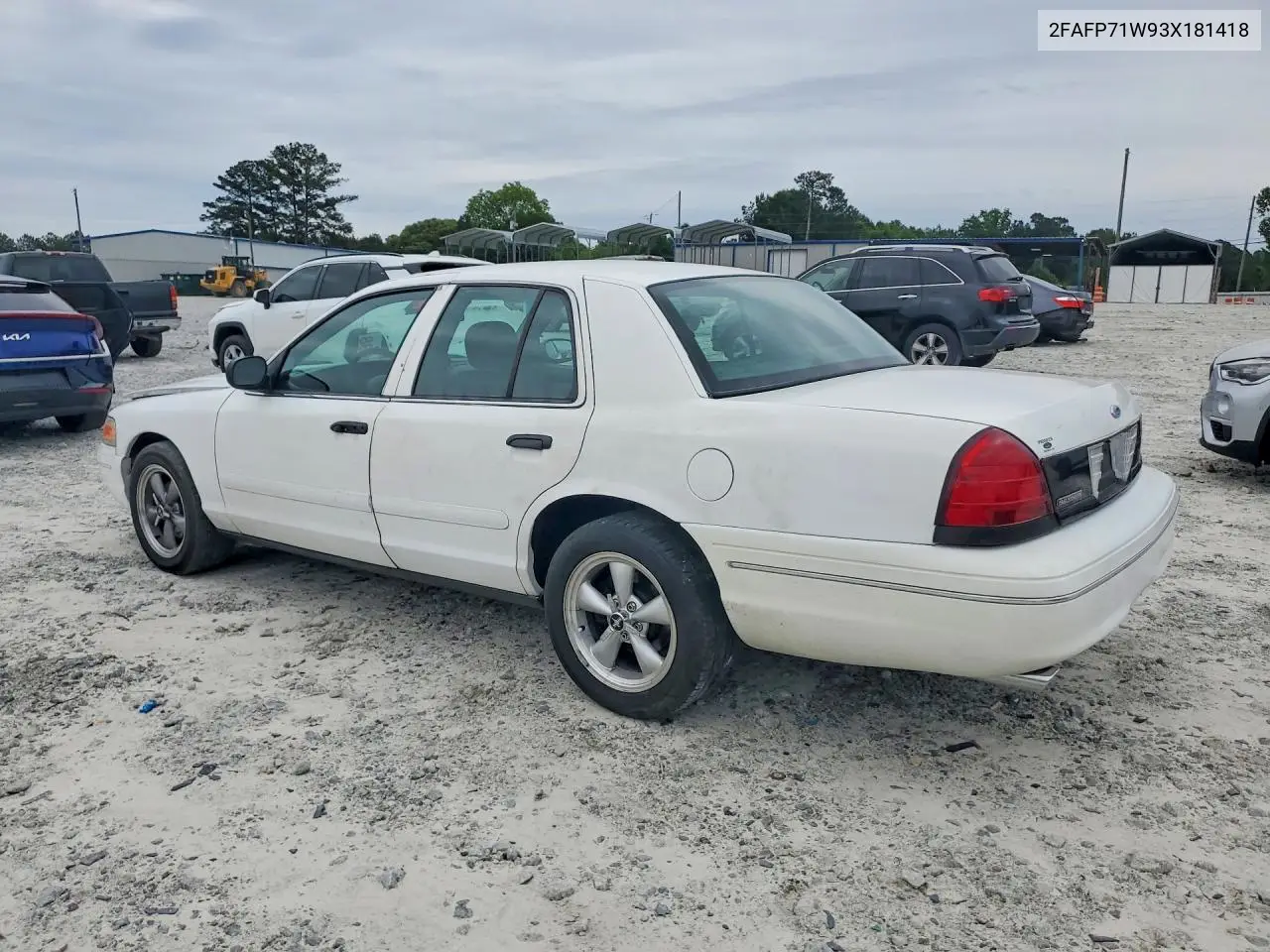 2003 Ford Crown Victoria Police Interceptor VIN: 2FAFP71W93X181418 Lot: 60763106