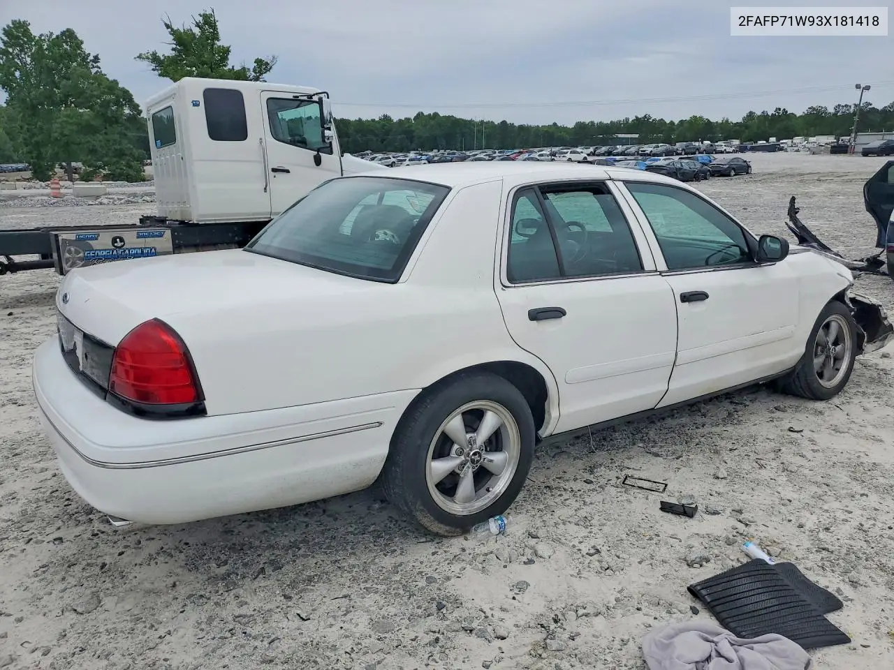 2003 Ford Crown Victoria Police Interceptor VIN: 2FAFP71W93X181418 Lot: 60763106
