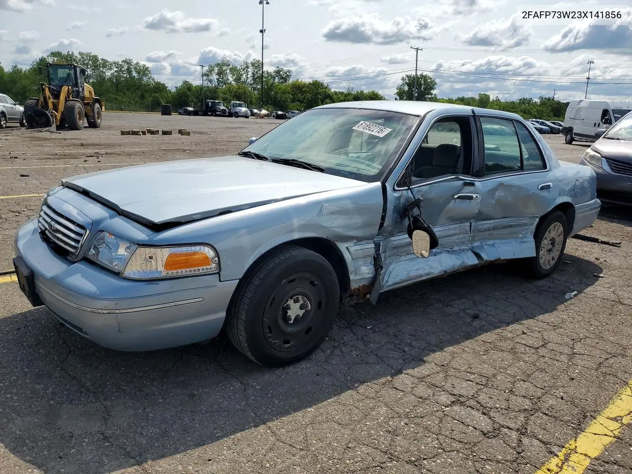 2003 Ford Crown Victoria VIN: 2FAFP73W23X141856 Lot: 61892216