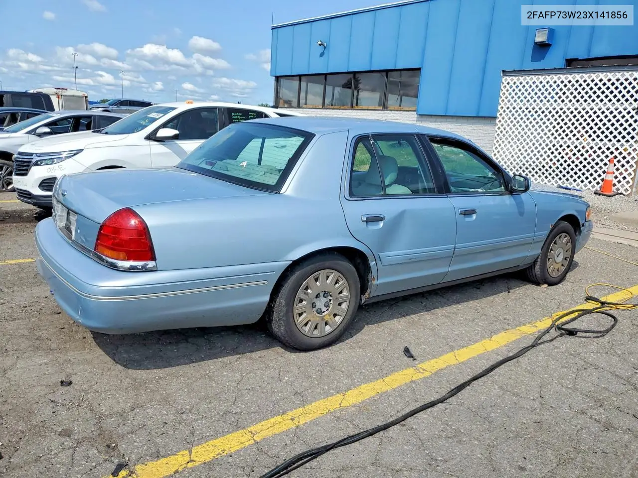 2003 Ford Crown Victoria VIN: 2FAFP73W23X141856 Lot: 61892216
