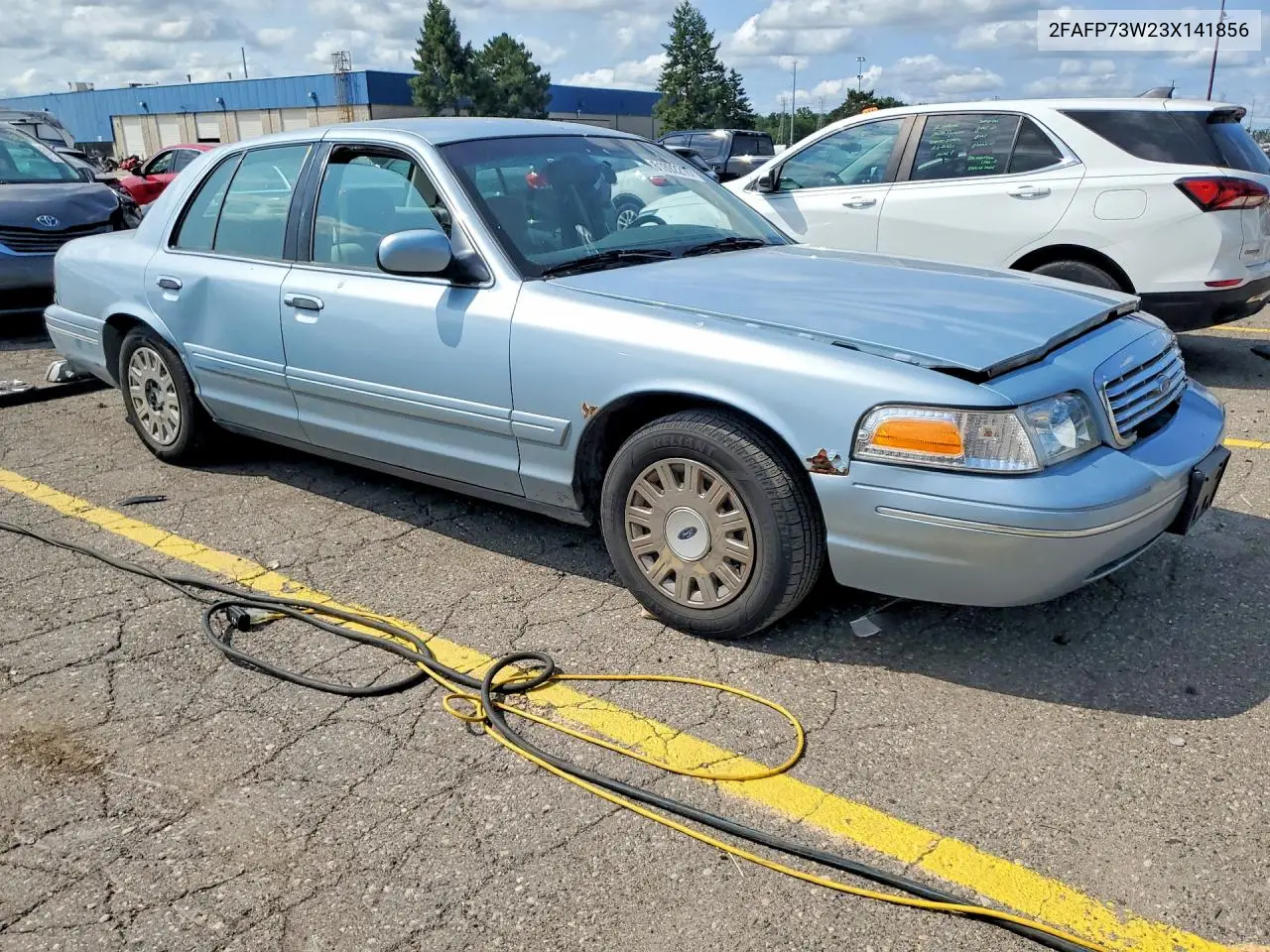 2003 Ford Crown Victoria VIN: 2FAFP73W23X141856 Lot: 61892216
