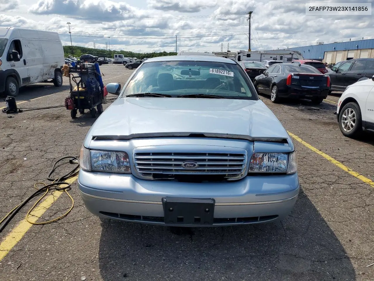 2003 Ford Crown Victoria VIN: 2FAFP73W23X141856 Lot: 61892216