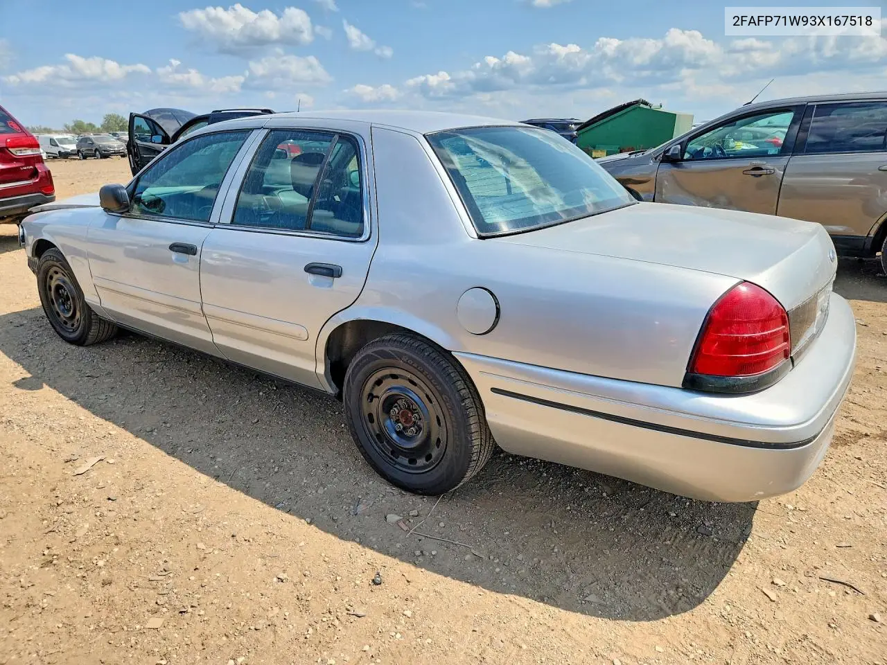 2003 Ford Crown Victoria Police Interceptor VIN: 2FAFP71W93X167518 Lot: 61954116