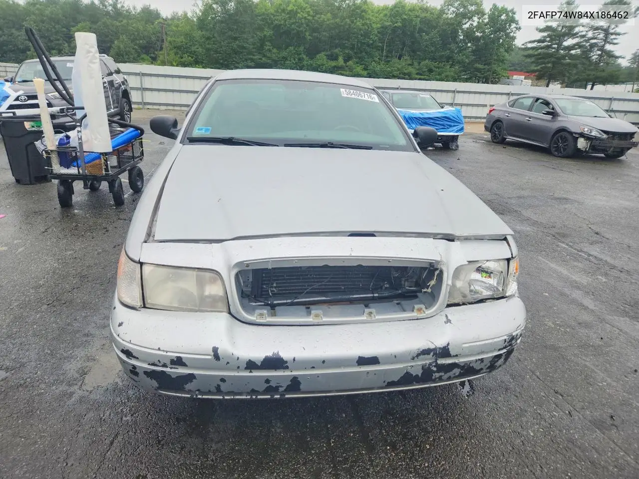 2004 Ford Crown Victoria Lx VIN: 2FAFP74W84X186462 Lot: 58406716