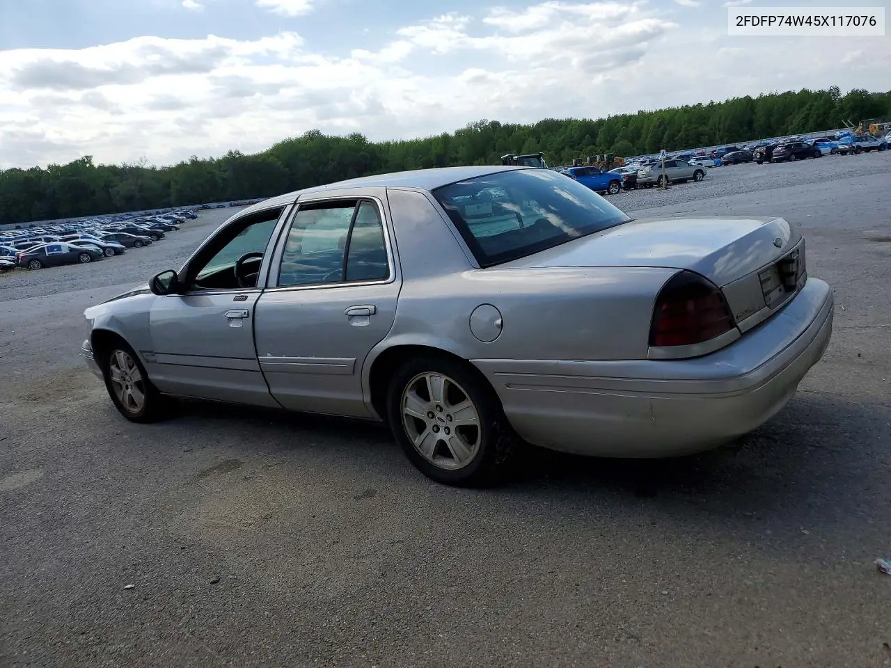 2005 Ford Crown Victoria Lx VIN: 2FDFP74W45X117076 Lot: 51157396