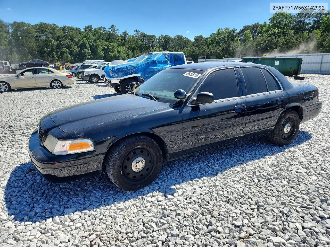 2006 Ford Crown Victoria Police Interceptor VIN: 2FAFP71W56X142992 Lot: 55425256