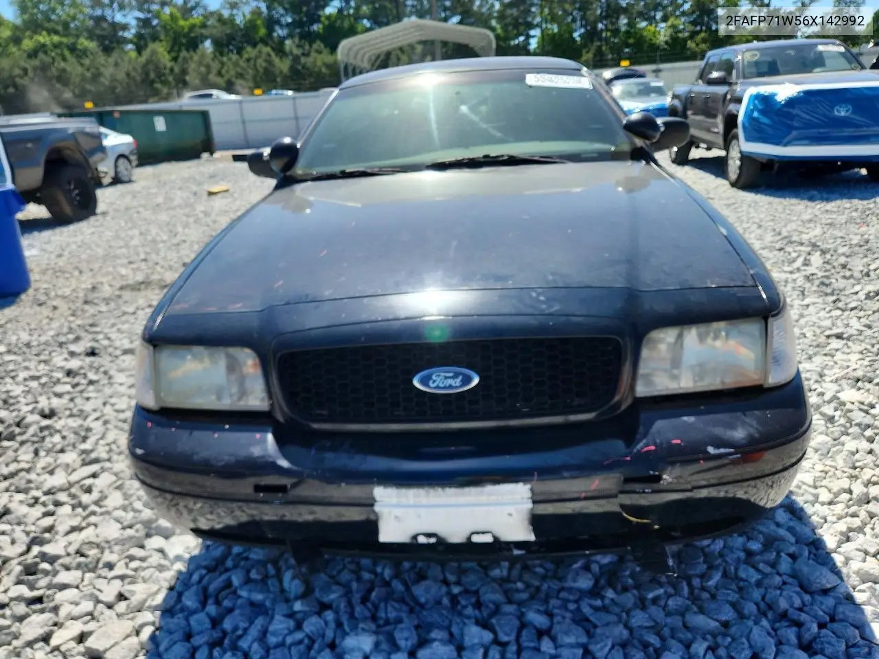 2006 Ford Crown Victoria Police Interceptor VIN: 2FAFP71W56X142992 Lot: 55425256